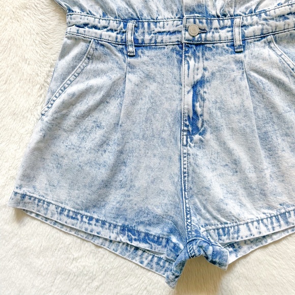 BLANKNYC Head Backstage Acid Wash Denim Romper Jumpsuit - Picture 8 of 15